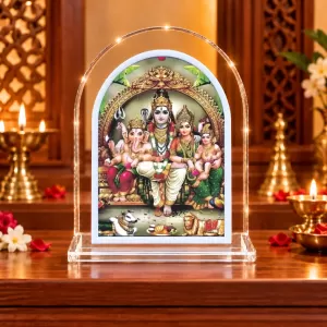 Shiv Family L Shape Acrylic Showpiece 3 X 3.5 Inch For Home, Office And Car (F176082) Shiv Family L Shape Acrylic Showpiece 3 X 3.5 Inch For Home, Office And Car (F176082)
