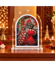 Lord Krishna L Shape Acrylic Showpiece 3 X 3.5 Inch For Home, Office And Car (F176089)