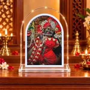 Lord Krishna L Shape Acrylic Showpiece 3 X 3.5 Inch For Home, Office And Car (F176089) Lord Krishna L Shape Acrylic Showpiece 3 X 3.5 Inch For Home, Office And Car (F176089)