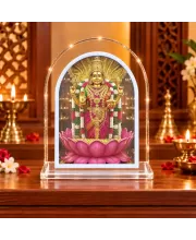 Goddess Lakshmi L Shape Acrylic Showpiece 3 X 3.5 Inch For Home, Office And Car (F176090)