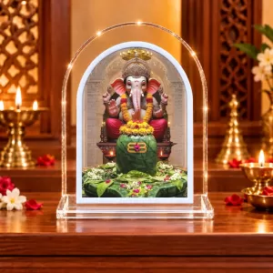 Lord Ganesha L Shape Acrylic Showpiece 3 X 3.5 Inch For Home, Office And Car (F176093) Lord Ganesha L Shape Acrylic Showpiece 3 X 3.5 Inch For Home, Office And Car (F176093)