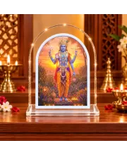 Lord Vishnu L Shape Acrylic Showpiece 3 X 3.5 Inch For Home, Office And Car (F176095)