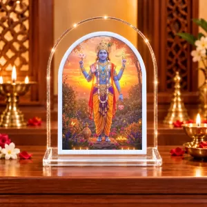 Lord Vishnu L Shape Acrylic Showpiece 3 X 3.5 Inch For Home, Office And Car (F176095) Lord Vishnu L Shape Acrylic Showpiece 3 X 3.5 Inch For Home, Office And Car (F176095)