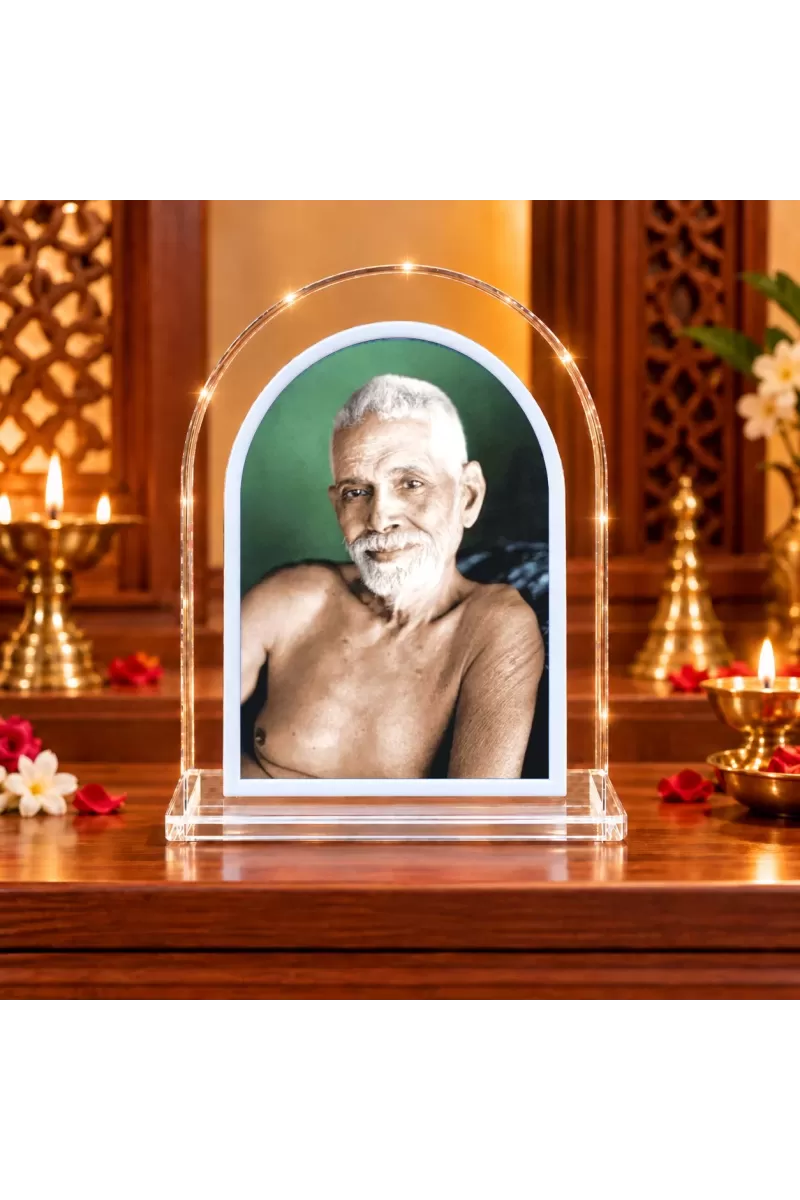 Ramana Maharshi L Shape Acrylic Showpiece 3 X 3.5 Inch For Home, Office And Car (F176103)