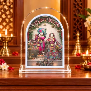 Radha Krishna L Shape Acrylic Showpiece 3 X 3.5 Inch For Home, Office And Car (F176104) Radha Krishna L Shape Acrylic Showpiece 3 X 3.5 Inch For Home, Office And Car (F176104)