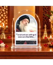 Osho L Shape Acrylic Showpiece 3 X 3.5 Inch For Home, Office And Car (F176105)