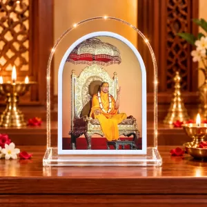 Jagadguru Kripalu Maharaj L Shape Acrylic Showpiece 3 X 3.5 Inch For Home, Office And Car (F176106) Jagadguru Kripalu Maharaj L Shape Acrylic Showpiece 3 X 3.5 Inch For Home, Office And Car (F176106)
