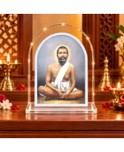 Ramakrishna Paramahamsa L Shape Acrylic Showpiece 3 X 3.5 Inch For Home, Office And Car (F176107)