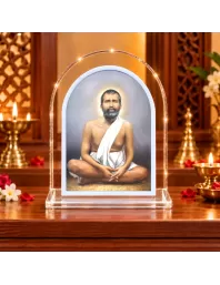Ramakrishna Paramahamsa L Shape Acrylic Showpiece 3 X 3.5 Inch For Home, Office And Car (F176107)
