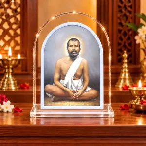 Ramakrishna Paramahamsa L Shape Acrylic Showpiece 3 X 3.5 Inch For Home, Office And Car (F176107) Ramakrishna Paramahamsa L Shape Acrylic Showpiece 3 X 3.5 Inch For Home, Office And Car (F176107)