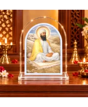 Guru Nanak Ji L Shape Acrylic Showpiece 3 X 3.5 Inch For Home, Office And Car (F176114)