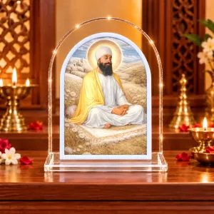 Guru Nanak Ji L Shape Acrylic Showpiece 3 X 3.5 Inch For Home, Office And Car (F176114) Guru Nanak Ji L Shape Acrylic Showpiece 3 X 3.5 Inch For Home, Office And Car (F176114)