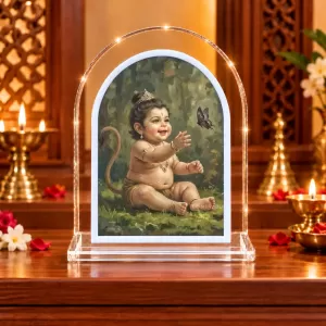 Baby Hanuman L Shape Acrylic Showpiece 3 X 3.5 Inch For Home, Office And Car (F176122) Baby Hanuman L Shape Acrylic Showpiece 3 X 3.5 Inch For Home, Office And Car (F176122)