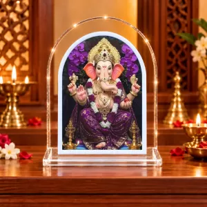 Lord Ganesha L Shape Acrylic Showpiece 3 X 3.5 Inch For Home, Office And Car (F176123) Lord Ganesha L Shape Acrylic Showpiece 3 X 3.5 Inch For Home, Office And Car (F176123)
