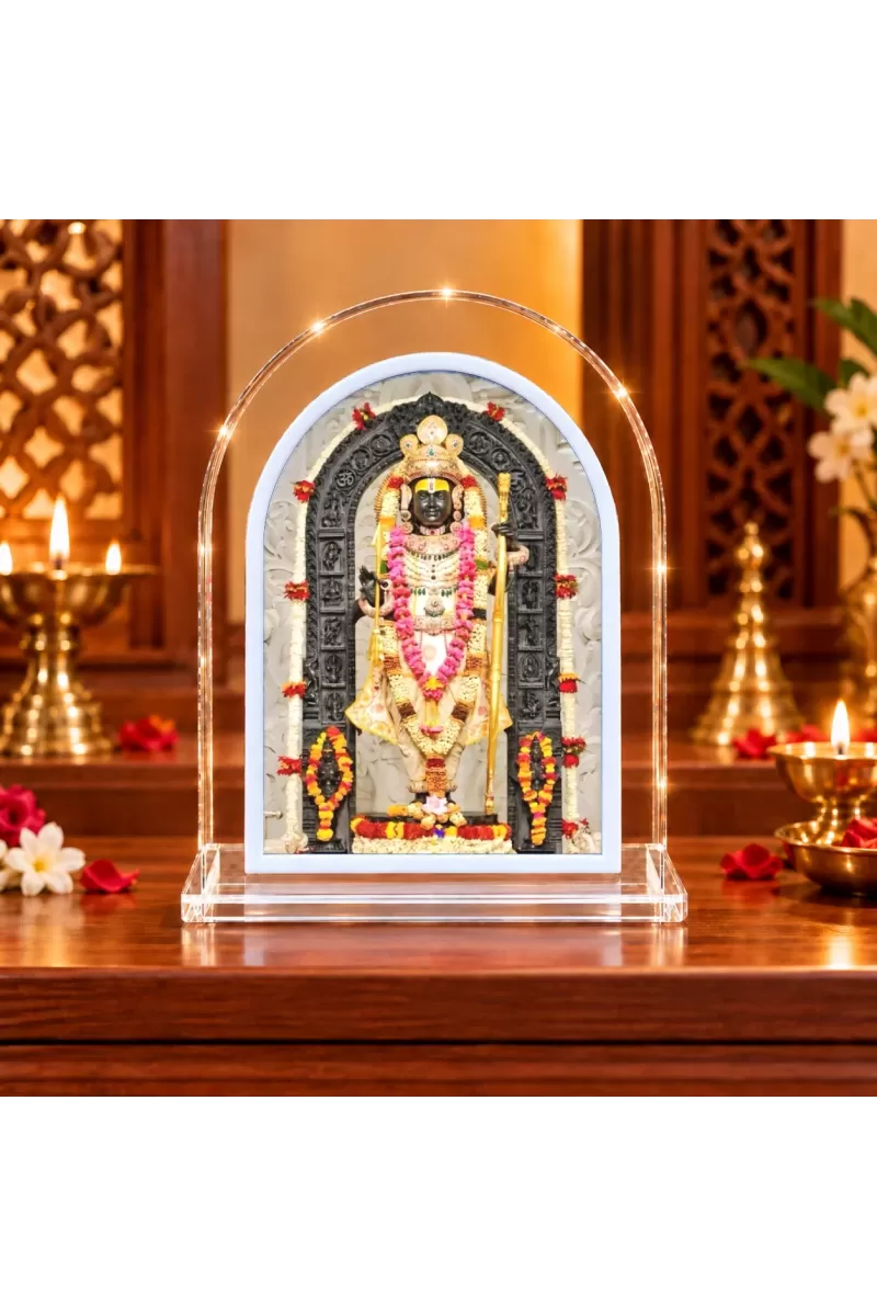 Lord Ram L Shape Acrylic Showpiece 3 X 3.5 Inch For Home, Office And Car (F176124)