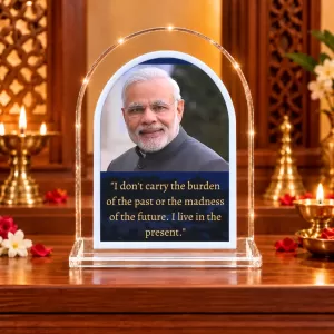 Narendra Modi L Shape Acrylic Showpiece 3 X 3.5 Inch For Home, Office And Car (F176129) Narendra Modi L Shape Acrylic Showpiece 3 X 3.5 Inch For Home, Office And Car (F176129)