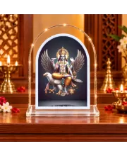 Lord Shani Dev L Shape Acrylic Showpiece 3 X 3.5 Inch For Home, Office And Car (F176134)