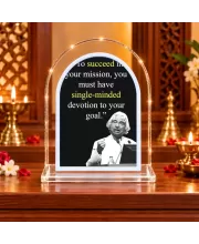 A P J Abdul Kalam L Shape Acrylic Showpiece 3 X 3.5 Inch For Home, Office And Car (F176138)