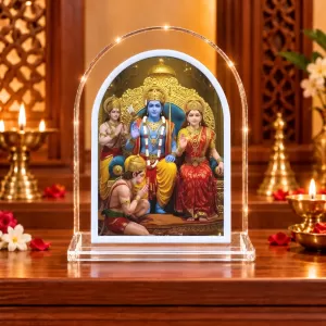 Ram Darbar L Shape Acrylic Showpiece 3 X 3.5 Inch For Home, Office And Car (F176139) Ram Darbar L Shape Acrylic Showpiece 3 X 3.5 Inch For Home, Office And Car (F176139)