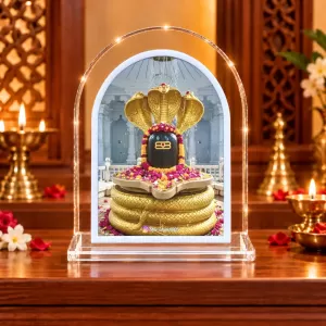 Shiva Lingam L Shape Acrylic Showpiece 3 X 3.5 Inch For Home, Office And Car (F176140)