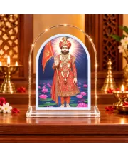 Khatu Shyam L Shape Acrylic Showpiece 3 X 3.5 Inch For Home, Office And Car (F176142)