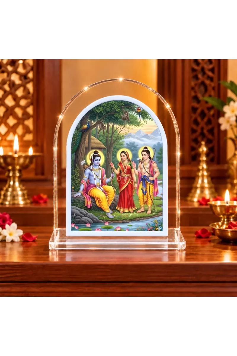Lord Ram L Shape Acrylic Showpiece 3 X 3.5 Inch For Home, Office And Car (F176149)