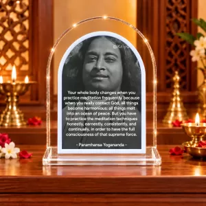 Paramahansa Yogananda L Shape Acrylic Showpiece 3 X 3.5 Inch For Home, Office And Car (F176155) Paramahansa Yogananda L Shape Acrylic Showpiece 3 X 3.5 Inch For Home, Office And Car (F176155)