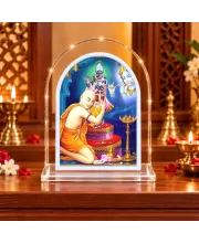 Shree Chaitannya L Shape Acrylic Showpiece 3 X 3.5 Inch For Home, Office And Car (F176161)