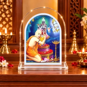 Shree Chaitannya L Shape Acrylic Showpiece 3 X 3.5 Inch For Home, Office And Car (F176161) Shree Chaitannya L Shape Acrylic Showpiece 3 X 3.5 Inch For Home, Office And Car (F176161)