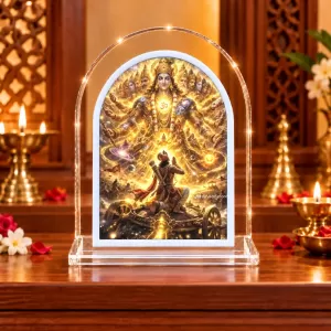 Lord L Shape Acrylic Showpiece 3 X 3.5 Inch For Home, Office And Car (F176162)