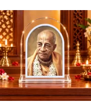 Srila Prabhupada L Shape Acrylic Showpiece 3 X 3.5 Inch For Home, Office And Car (F176172)