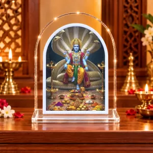 Lord Vishnu L Shape Acrylic Showpiece 3 X 3.5 Inch For Home, Office And Car (F176174) Lord Vishnu L Shape Acrylic Showpiece 3 X 3.5 Inch For Home, Office And Car (F176174)