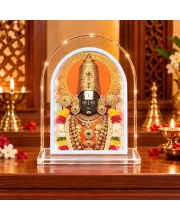 Lord Venkateswara L Shape Acrylic Showpiece 3 X 3.5 Inch For Home, Office And Car (F176179)
