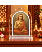 Adi Guru Shankaracharya L Shape Acrylic Showpiece 3 X 3.5 Inch For Home, Office And Car (F176181)
