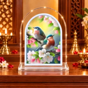 Birds L Shape Acrylic Showpiece 3 X 3.5 Inch For Home, Office And Car (F176185) Birds L Shape Acrylic Showpiece 3 X 3.5 Inch For Home, Office And Car (F176185)