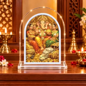 Lord Ganesha L Shape Acrylic Showpiece 3 X 3.5 Inch For Home, Office And Car (F176187) Lord Ganesha L Shape Acrylic Showpiece 3 X 3.5 Inch For Home, Office And Car (F176187)