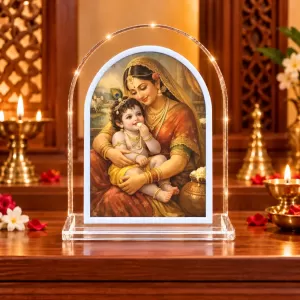 Yashoda Krishna L Shape Acrylic Showpiece 3 X 3.5 Inch For Home, Office And Car (F176193) Yashoda Krishna L Shape Acrylic Showpiece 3 X 3.5 Inch For Home, Office And Car (F176193)