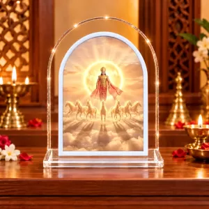 Surya Dev L Shape Acrylic Showpiece 3 X 3.5 Inch For Home, Office And Car (F176195) Surya Dev L Shape Acrylic Showpiece 3 X 3.5 Inch For Home, Office And Car (F176195)