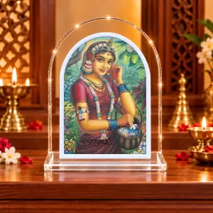 Radha Rani L Shape Acrylic Showpiece 3 X 3.5 Inch For Home, Office And Car (F176197)