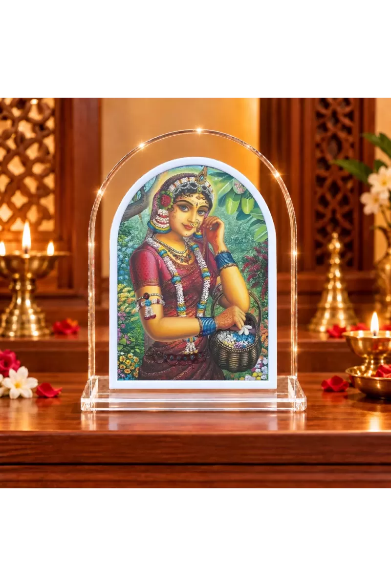 Radha Rani L Shape Acrylic Showpiece 3 X 3.5 Inch For Home, Office And Car (F176197)