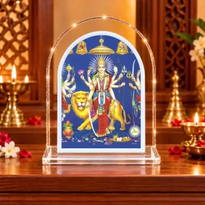 Durga Maa L Shape Acrylic Showpiece 3 X 3.5 Inch For Home, Office And Car (F176198) Durga Maa L Shape Acrylic Showpiece 3 X 3.5 Inch For Home, Office And Car (F176198)