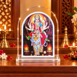 Durga Maa L Shape Acrylic Showpiece 3 X 3.5 Inch For Home, Office And Car (F176199) Durga Maa L Shape Acrylic Showpiece 3 X 3.5 Inch For Home, Office And Car (F176199)