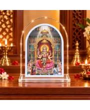 Goddess Lakshmi L Shape Acrylic Showpiece 3 X 3.5 Inch For Home, Office And Car (F176206)