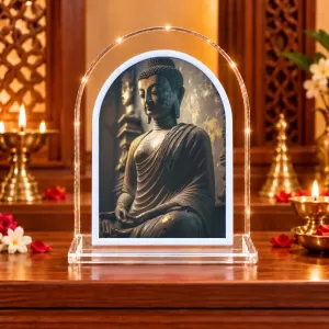 Buddha L Shape Acrylic Showpiece 3 X 3.5 Inch For Home, Office And Car (F176210) Buddha L Shape Acrylic Showpiece 3 X 3.5 Inch For Home, Office And Car (F176210)