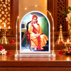 Swami Vivekananda L Shape Acrylic Showpiece 3 X 3.5 Inch For Home, Office And Car (F176212) Swami Vivekananda L Shape Acrylic Showpiece 3 X 3.5 Inch For Home, Office And Car (F176212)