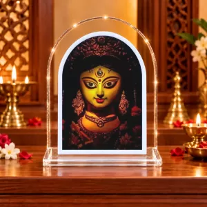 Durga Maa L Shape Acrylic Showpiece 3 X 3.5 Inch For Home, Office And Car (F176213) Durga Maa L Shape Acrylic Showpiece 3 X 3.5 Inch For Home, Office And Car (F176213)