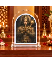 Hanuman L Shape Acrylic Showpiece 3 X 3.5 Inch For Home, Office And Car (F176219)