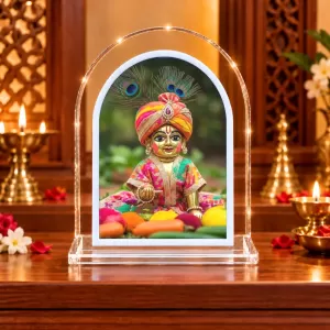Lord Krishna L Shape Acrylic Showpiece 3 X 3.5 Inch For Home, Office And Car (F176221) Lord Krishna L Shape Acrylic Showpiece 3 X 3.5 Inch For Home, Office And Car (F176221)
