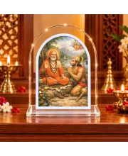 Adi Guru Shankaracharya L Shape Acrylic Showpiece 3 X 3.5 Inch For Home, Office And Car (F176222)
