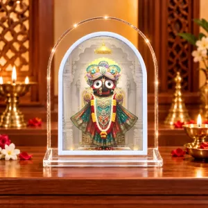 Lord Jagannath L Shape Acrylic Showpiece 3 X 3.5 Inch For Home, Office And Car (F176224) Lord Jagannath L Shape Acrylic Showpiece 3 X 3.5 Inch For Home, Office And Car (F176224)